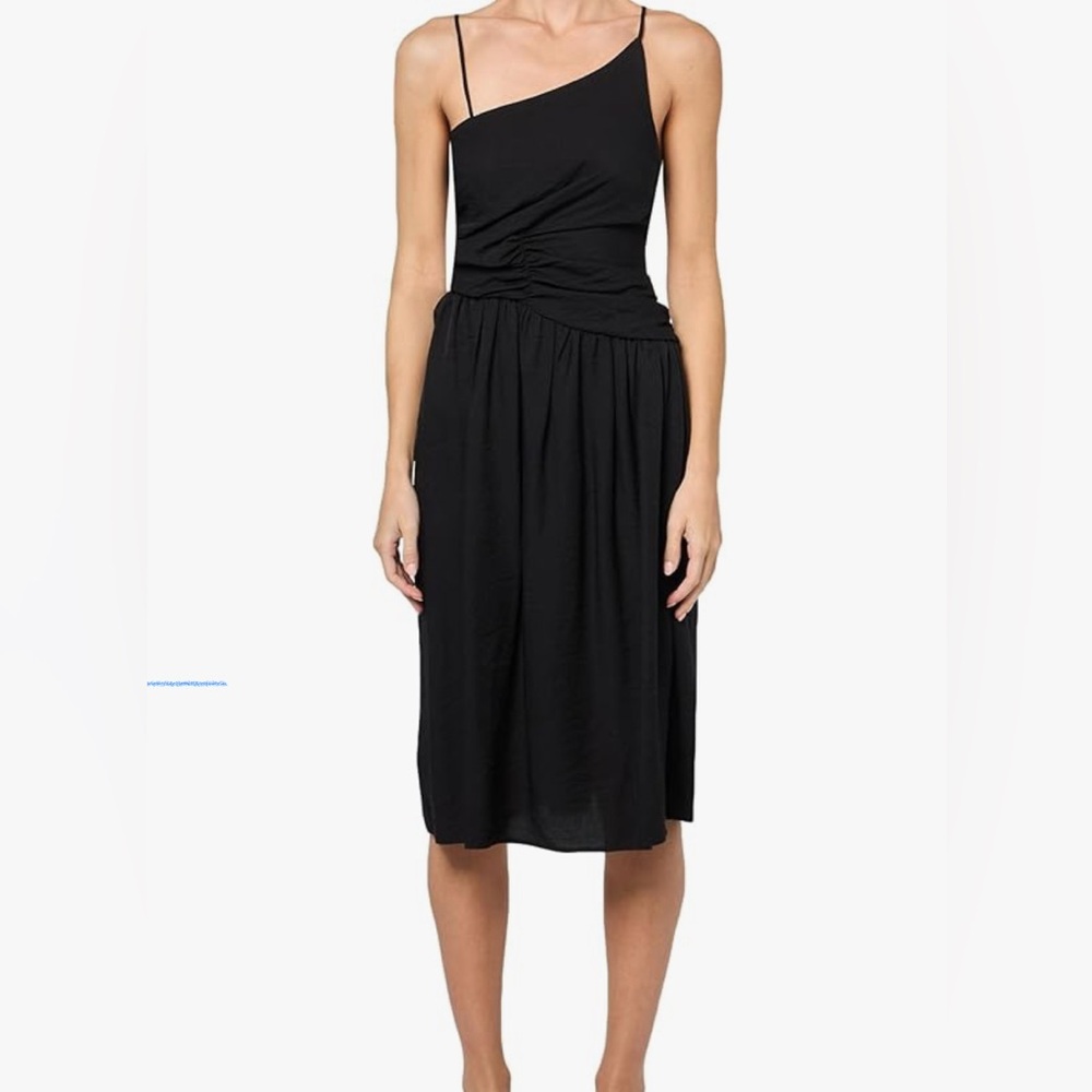BCBG- Elegant Black One-Shoulder Dress